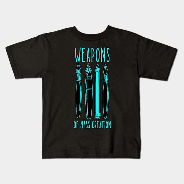 Weapons of Mass Creation Kids T-Shirt by TeeNoir